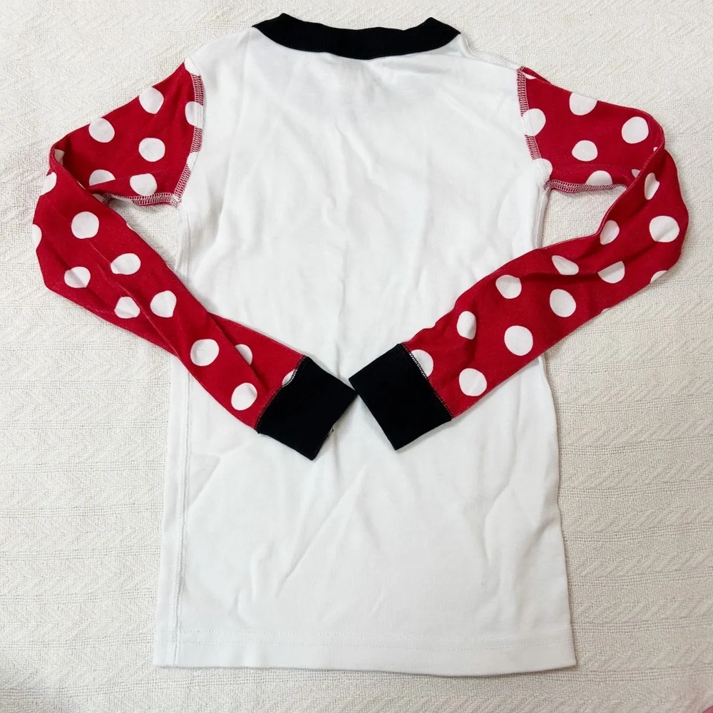 Hanna Andersson | Disney Minnie Mouse Pajamas - sz 6-7, red polka dots, two pc